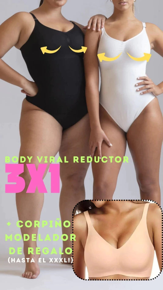 3x1 Body REDUCTOR + Corpiño MODELADOR de regalo